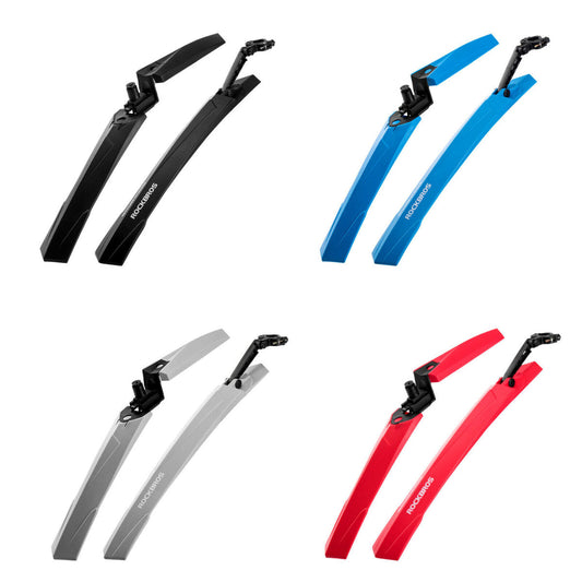 ROCKBROS Conjunto de guarda-lamas de bicicleta dianteiro e traseiro 26 polegadas 4 cores