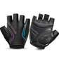 ROCKBROS luvas de ciclismo luvas de meio dedo PU+SBR