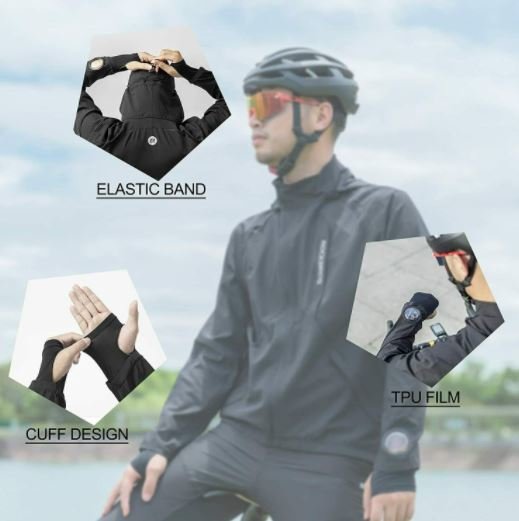 ROCKBROS Jaqueta de ciclismo 3 em 1 destacável colete ciclismo