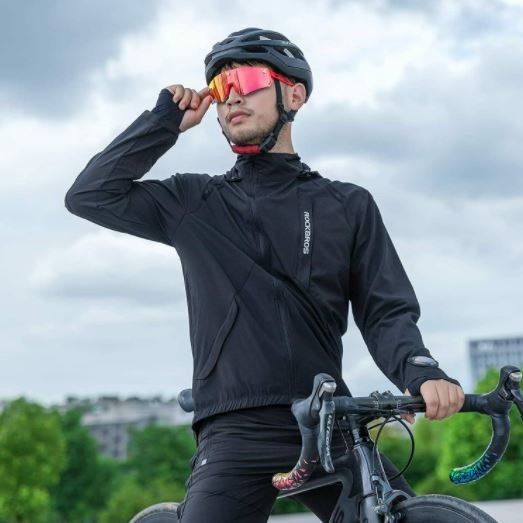 ROCKBROS Jaqueta de ciclismo 3 em 1 destacável colete ciclismo