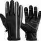 ROCKBROS luvas de motocicleta luvas de bicicleta inverno tela sensível ao toque à prova d'água