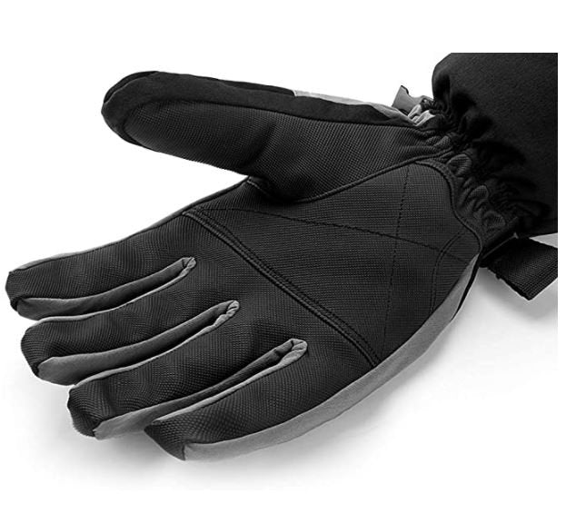 ROCKBROS Luvas de esqui 2 em 1 luvas quentes à prova de vento para esportes ao ar livre
