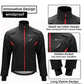 ROCKBROS YPW021 Jaqueta de inverno masculina Jaqueta de ciclismo à prova d'água M-4XL